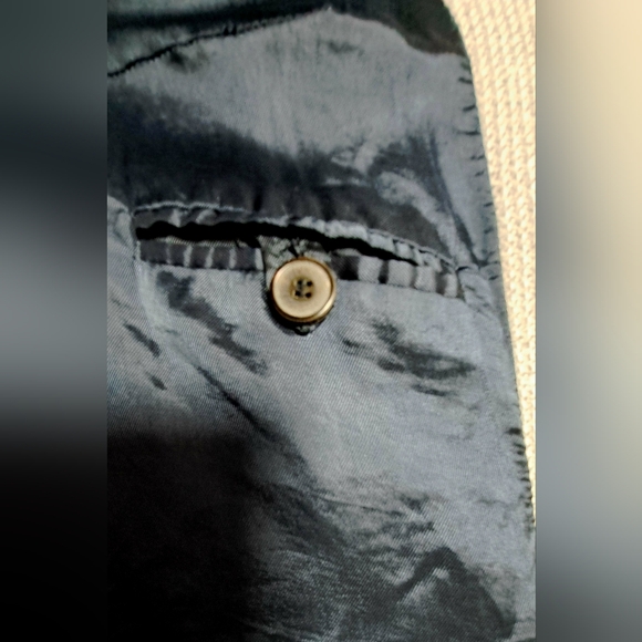 ZARA WOMAN BLAZER GRAY WITH TEXTURE LARGE. PRE-OWNED. MADE IN PORTUGAL. - Picture 13 of 15